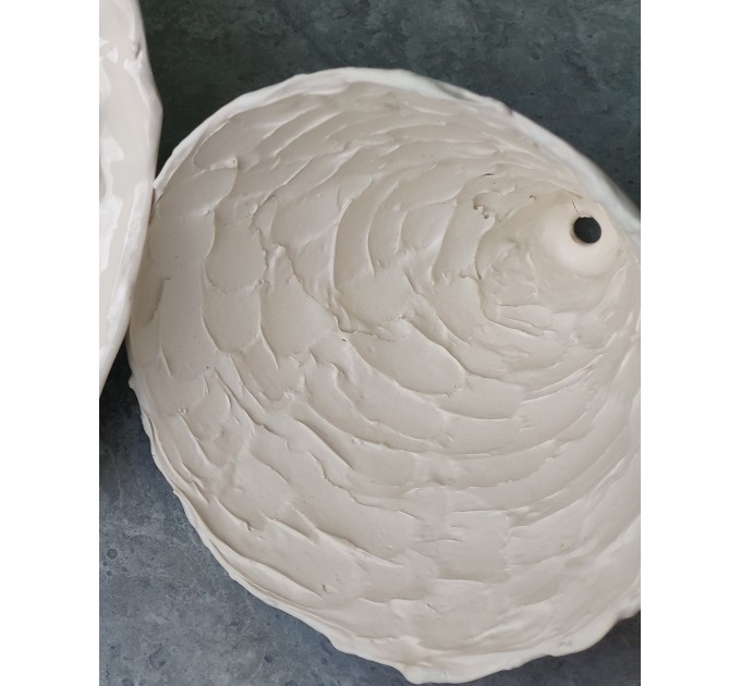 Handmade ceramic pendant lamp for modern and rustic Interiors