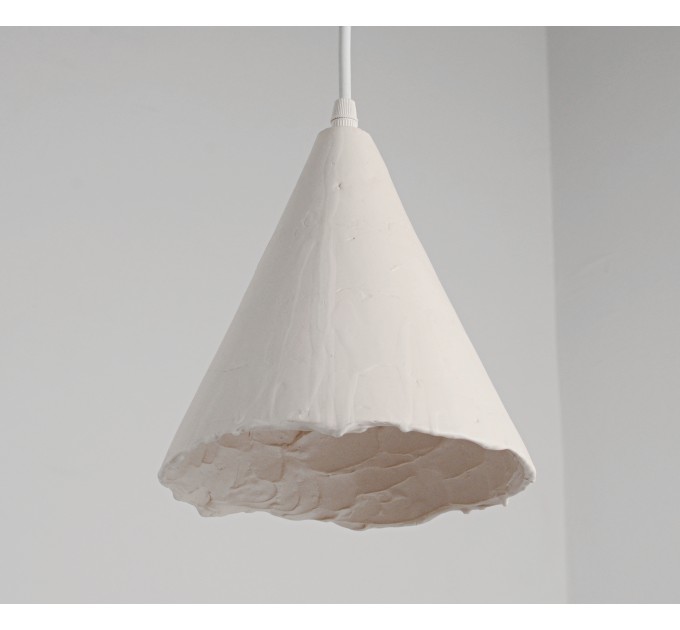 Handmade ceramic pendant lamp for modern and rustic Interiors