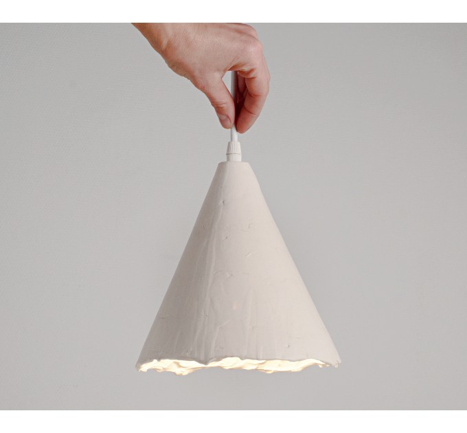 Handmade ceramic pendant lamp for modern and rustic Interiors