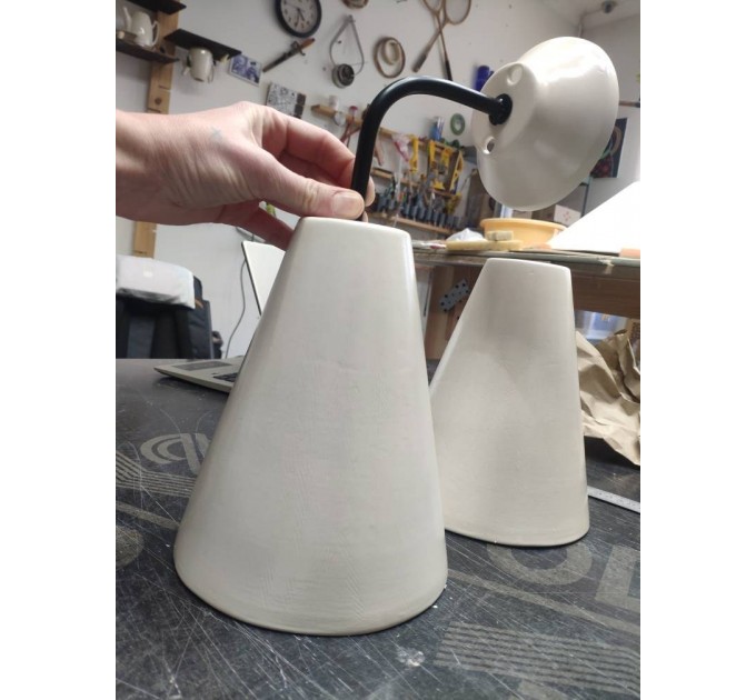Ceramic sconce Wall mount lamp Modern organic light fixture 