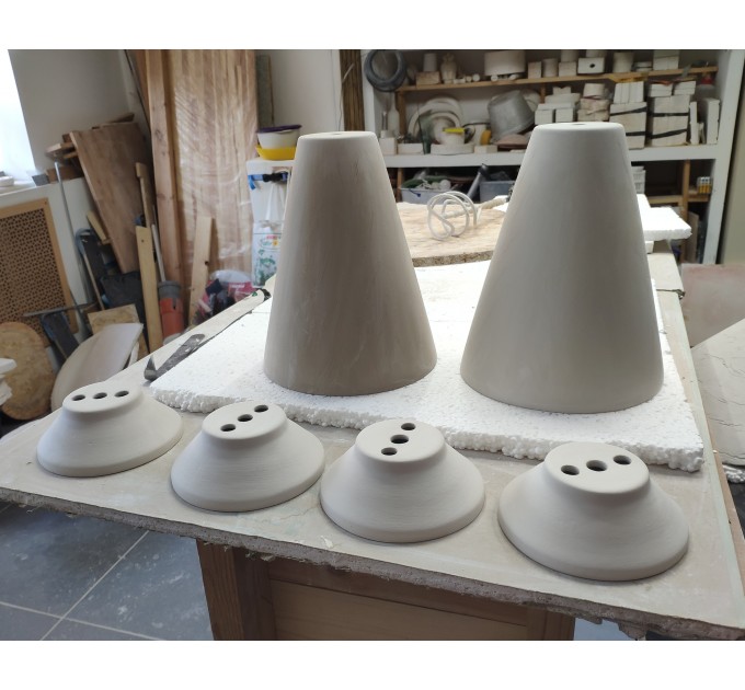 Ceramic sconce Wall mount lamp Modern organic light fixture 
