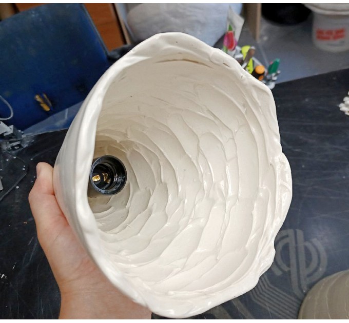 Ceramic sconce Wall mount lamp Modern organic light fixture 