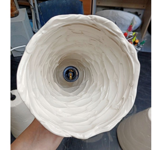 Ceramic sconce Wall mount lamp Modern organic light fixture 