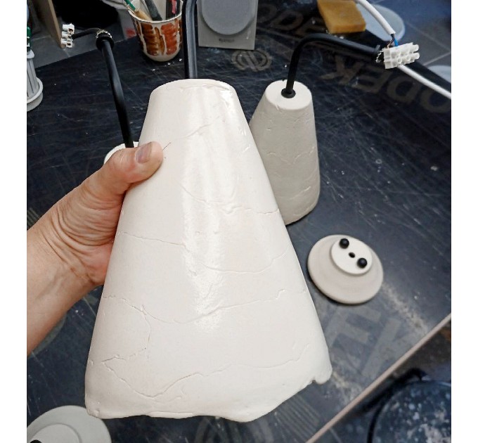 Ceramic sconce Wall mount lamp Modern organic light fixture 