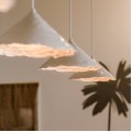 Handmade ceramic pendant lamp for modern and rustic Interiors
