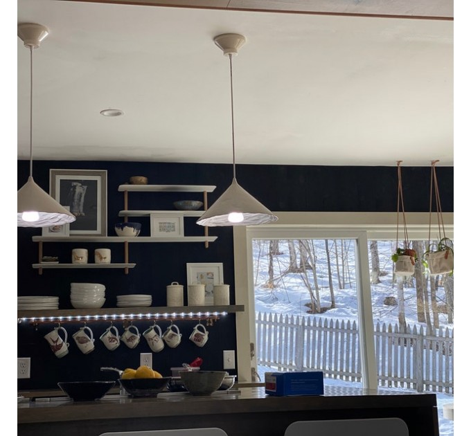 Handmade ceramic pendant lamp for modern and rustic Interiors