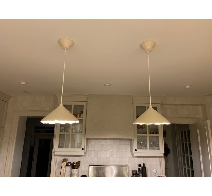 Handmade ceramic pendant lamp for modern and rustic Interiors