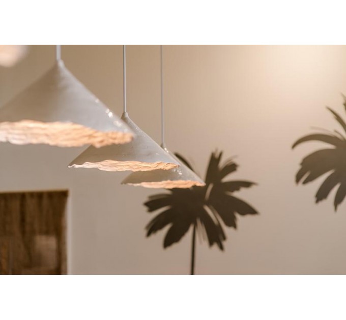 Handmade ceramic pendant lamp for modern and rustic Interiors