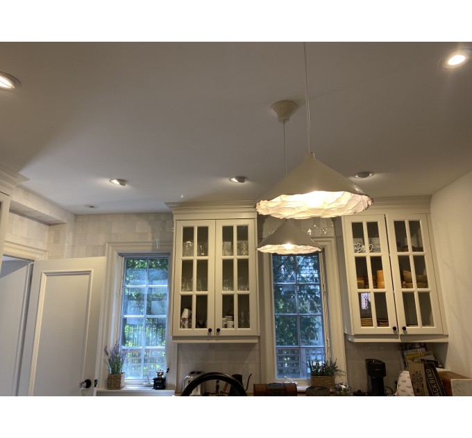 Handmade ceramic pendant lamp for modern and rustic Interiors