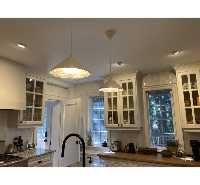 Handmade ceramic pendant lamp for modern and rustic Interiors